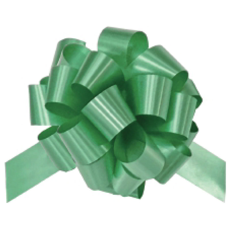 50-pcs 6" Poly Pull Bow | Green (S09-1)