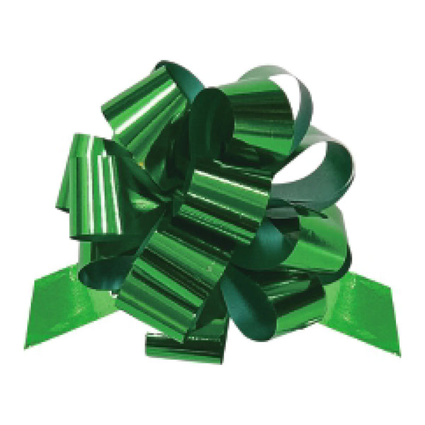 50-pcs 6" Metallic Pull Bow | Green (SP09)