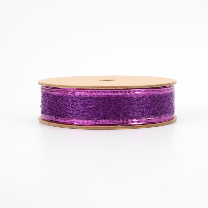 1" Wired Ribbon | "Whimsey" Purple | 10 Yard Roll