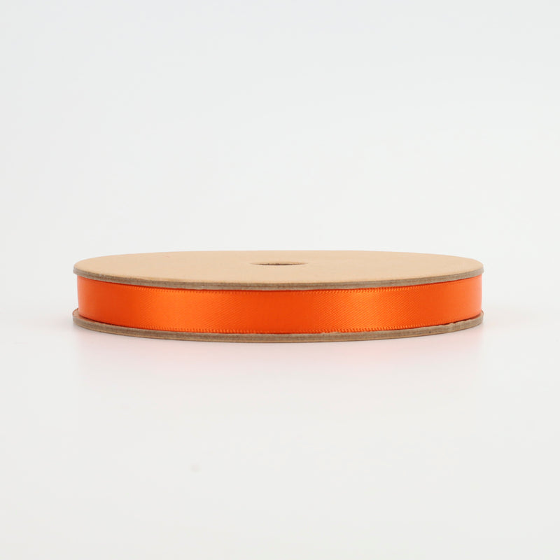 3/8" Double Face Satin Ribbon | Torrid Orange | 20 Yard Roll