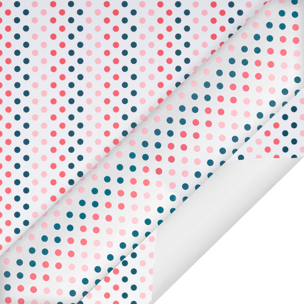 24" x 417' Wrapping Paper Half Ream | Polka Dot Multi