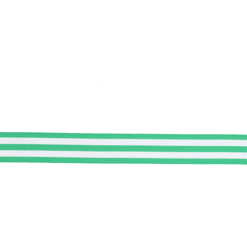 7/8" Striped Ribbon | Emerald (580) | 100 Yard Roll