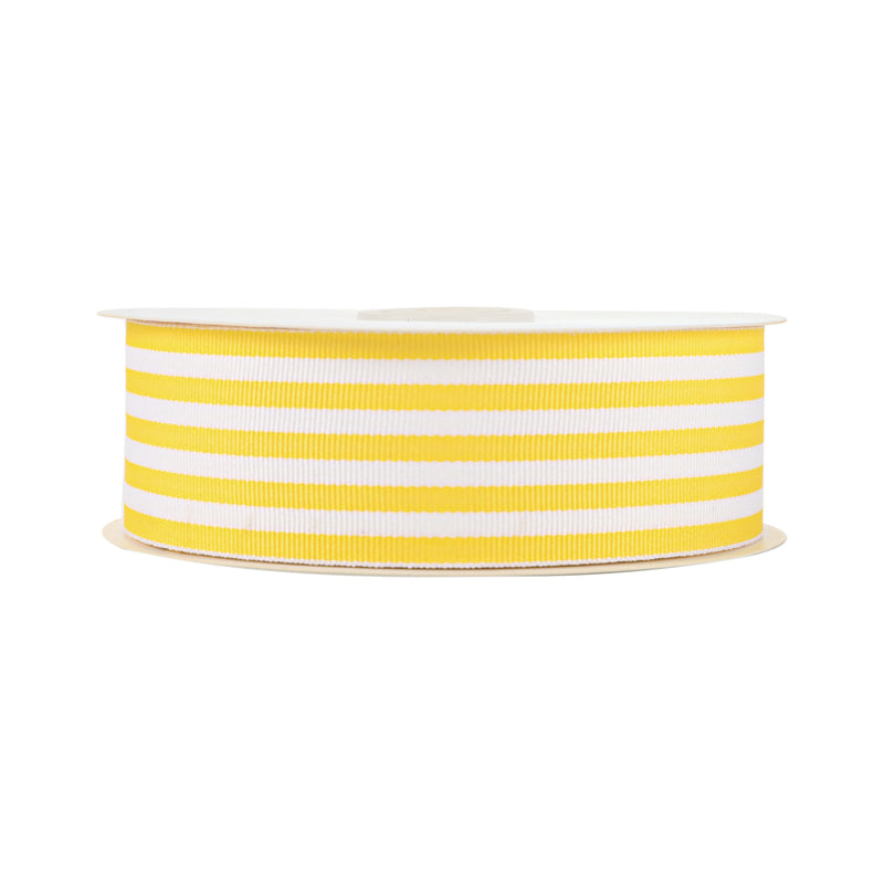 1 1/2" Striped Ribbon | Maize (650) | 50 Yard Roll