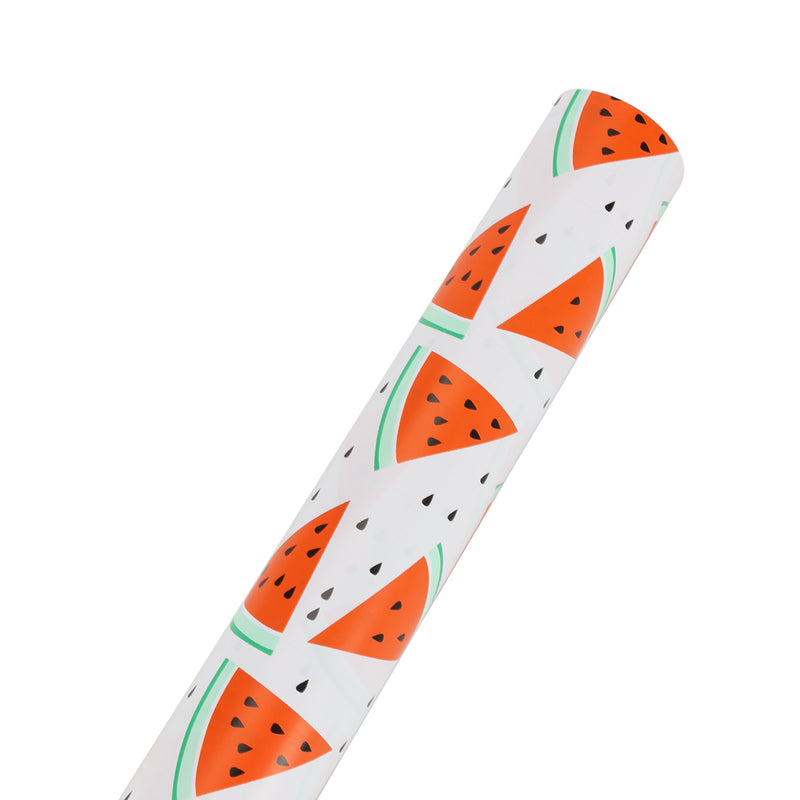 30" x 10' Wrapping Paper | Watermelon White/Pink