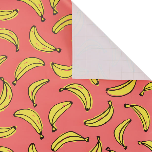 30" x 10' Wrapping Paper | Banana Pink/Yellow