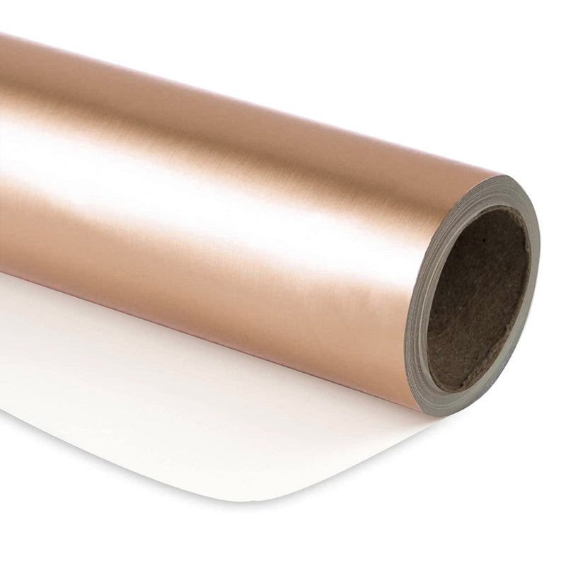 30" x 10' Wrapping Paper | Matte Rose Gold