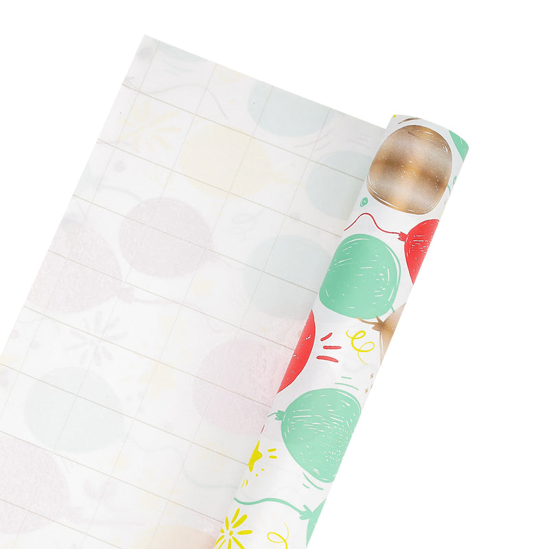 30" x 10' Wrapping Paper | Birthday Balloon