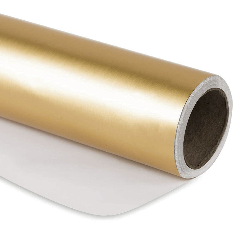 30" x 10' Wrapping Paper | Matte Gold