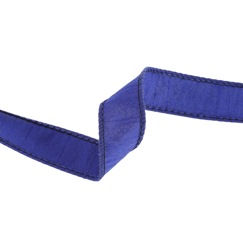 1" Wired Dupioni Ribbon | Royal | 10 Yard Roll