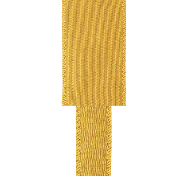 1" Wired Dupioni Ribbon | Gold | 10 Yard Roll