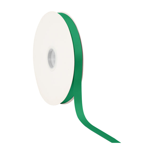 5/8" Single Face Satin Ribbon | Emerald (580) | 100 Yard Roll