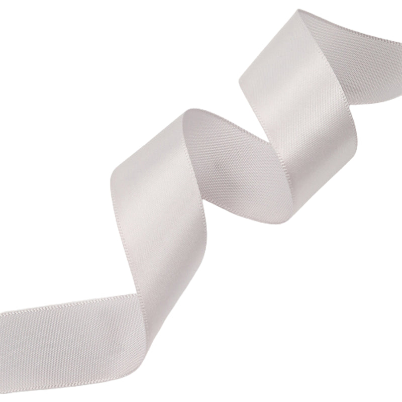 1 1/2" Single Face Satin Ribbon | Shell Grey (007) | 50 Yard Roll