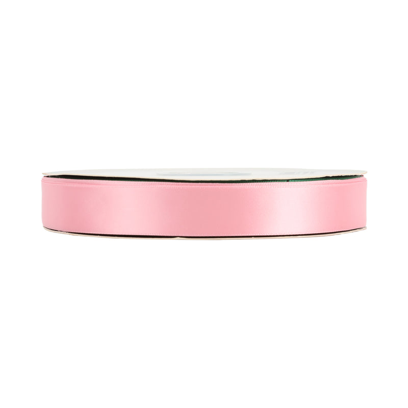 7/8" Single Face Satin Ribbon | Pink (150) | 100 Yard Roll