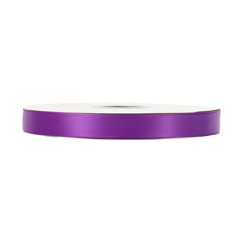 5/8" Single Face Satin Ribbon | Purple (465) | 100 Yard Roll