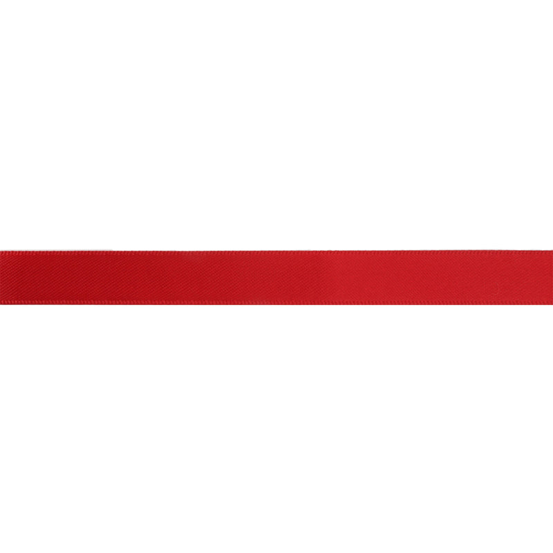 3/8" Single Face Satin Ribbon | Red (250) | 100 Yard Roll