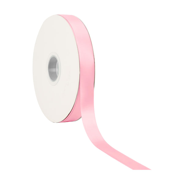 7/8" Single Face Satin Ribbon | Pink (150) | 100 Yard Roll