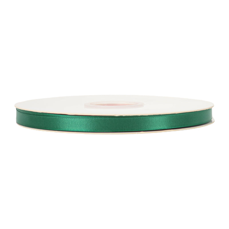 3/8" Single Face Satin Ribbon | Forest Green (587) | 100 Yard Roll