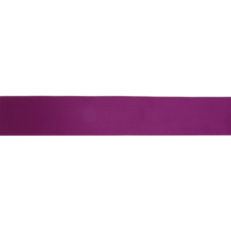 7/8" Single Face Satin Ribbon | Wine (275) | 100 Yard Roll