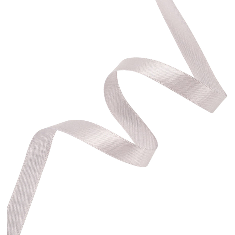 3/8" Single Face Satin Ribbon | Silver (012) |100 Yard Roll