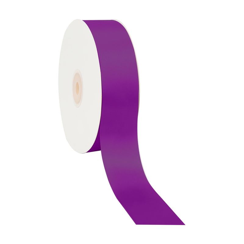 1 1/2" Single Face Satin Ribbon | Plum (285) | 50 Yard Roll