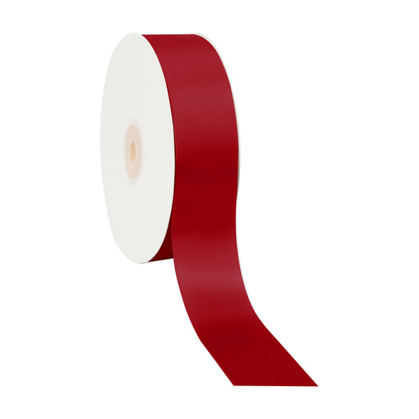 1 1/2" Single Face Satin Ribbon | Scarlet (260) | 50 Yard Roll