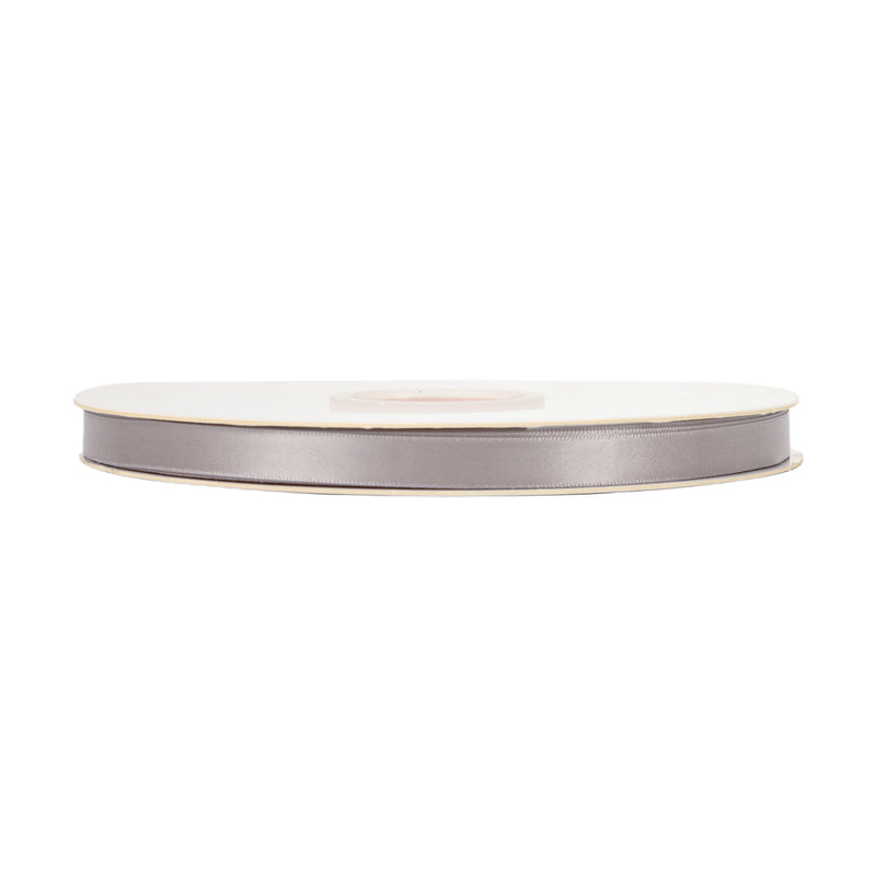 3/8" Single Face Satin Ribbon | Silver (012) |100 Yard Roll