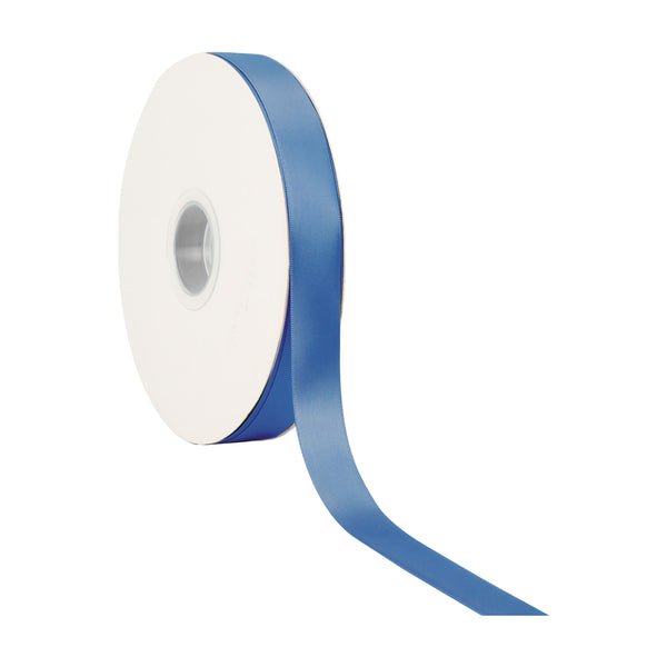 7/8" Single Face Satin Ribbon | Royal (350) | 100 Yard Roll