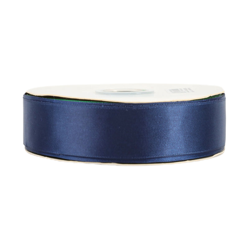 1 1/2" Single Face Satin Ribbon | Navy (370) | 50 Yard Roll