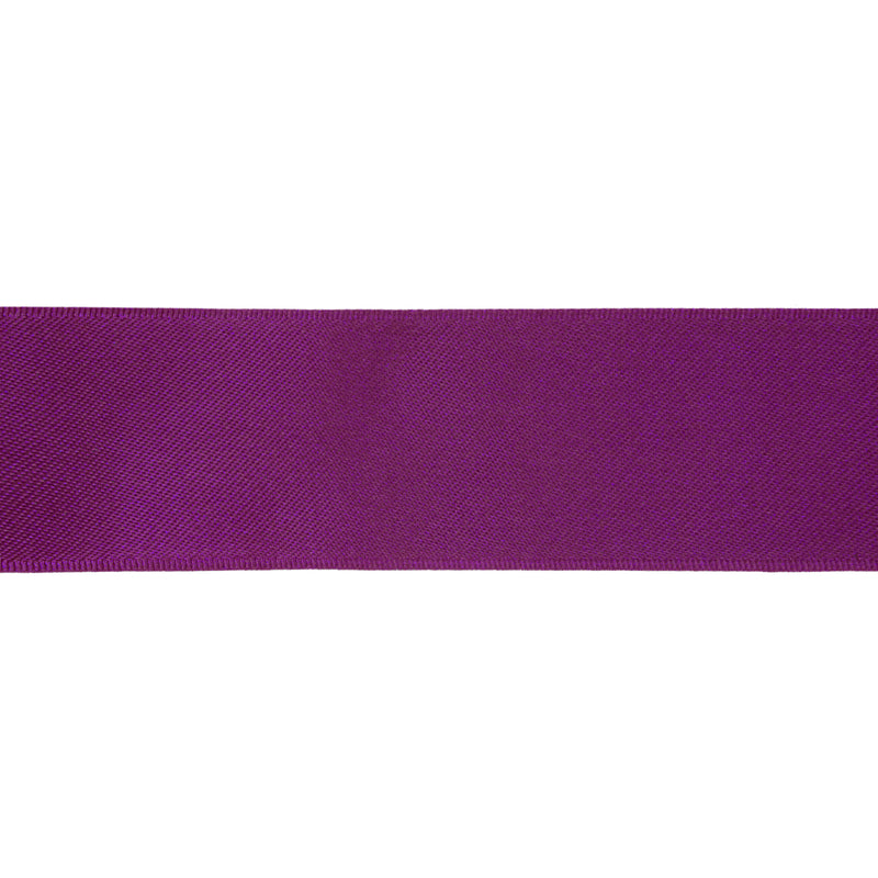 1 1/2" Single Face Satin Ribbon | Wine (275) | 50 Yard Roll