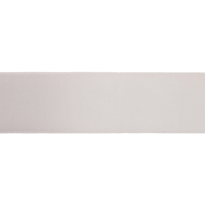 1 1/2" Single Face Satin Ribbon | Shell Grey (007) | 50 Yard Roll