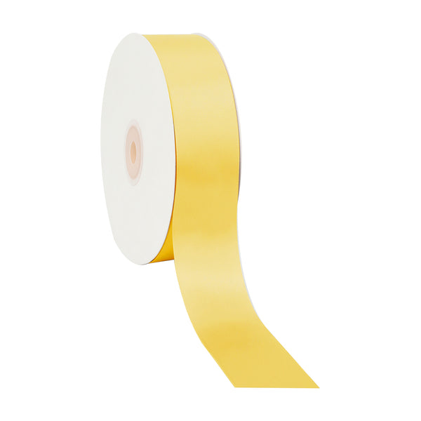 1 1/2" Single Face Satin Ribbon | Maize (650) | 50 Yard Roll