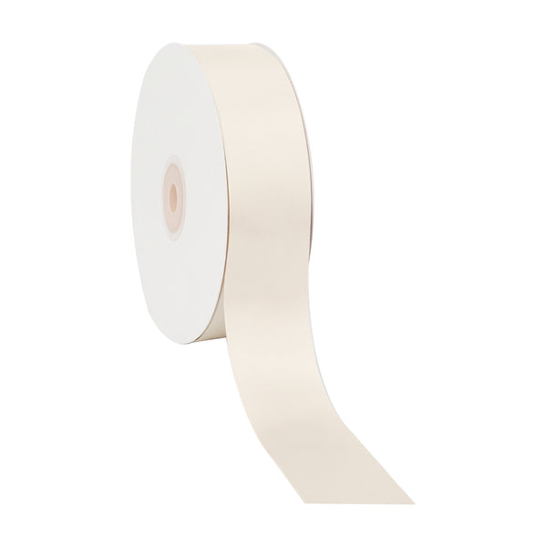 1 1/2" Single Face Satin Ribbon | Ivory (810) | 50 Yard Roll