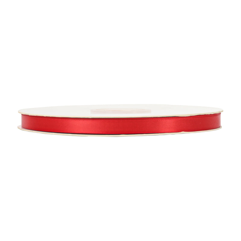 3/8" Single Face Satin Ribbon | Red (250) | 100 Yard Roll