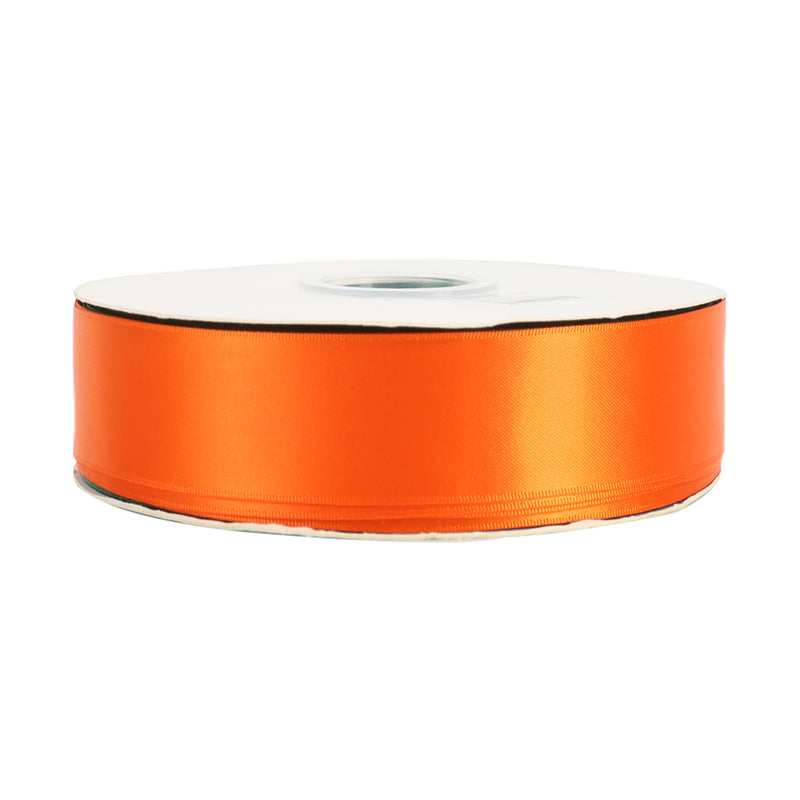 1 1/2" Single Face Satin Ribbon | Torrid Orange (750) | 50 Yard Roll