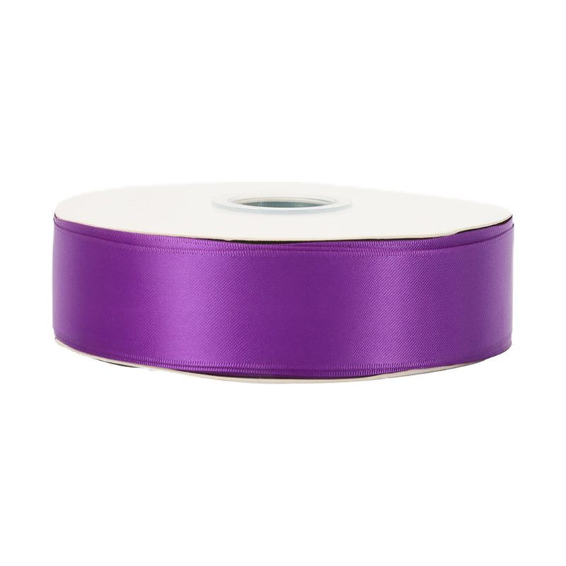 1 1/2" Single Face Satin Ribbon | Purple (465) | 50 Yard Roll