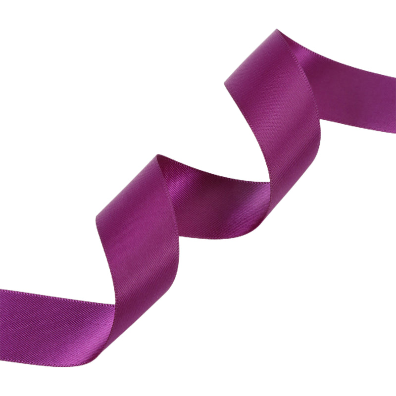 7/8" Single Face Satin Ribbon | Wine (275) | 100 Yard Roll