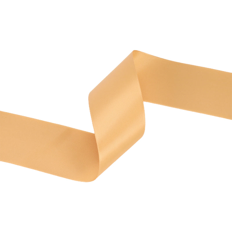 1 1/2" Single Face Satin Ribbon | Old Gold (690) | 50 Yard Roll