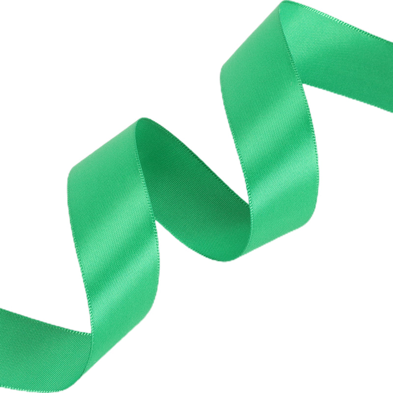 7/8" Single Face Satin Ribbon | Emerald (580) | 100 Yard Roll