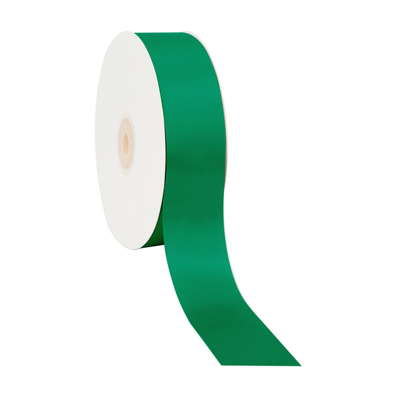 1 1/2" Single Face Satin Ribbon | Forest Green (587) | 50 Yard Roll