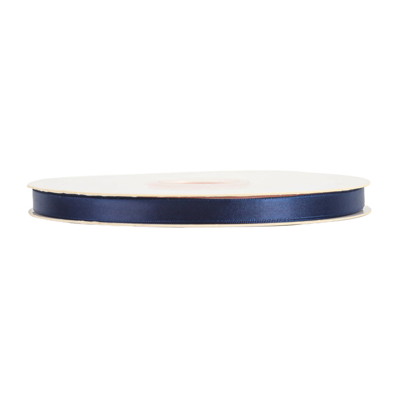 3/8" Single Face Satin Ribbon | Navy (370) | 100 Yard Roll