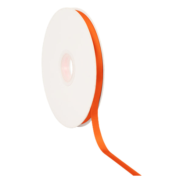 3/8" Single Face Satin Ribbon | Torrid Orange (750) | 100 Yard Roll