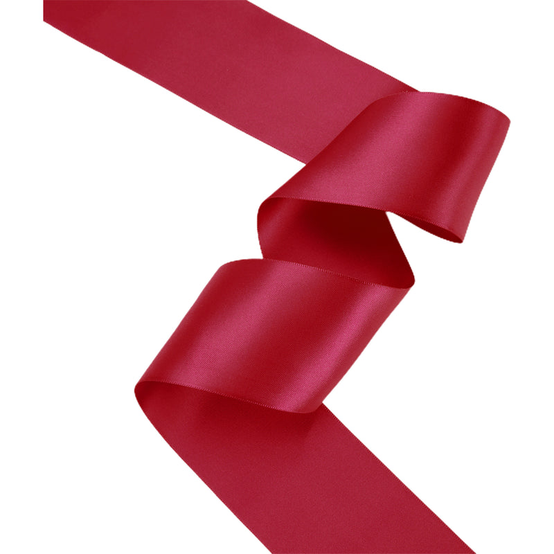 1 1/2" Single Face Satin Ribbon | Scarlet (260) | 50 Yard Roll