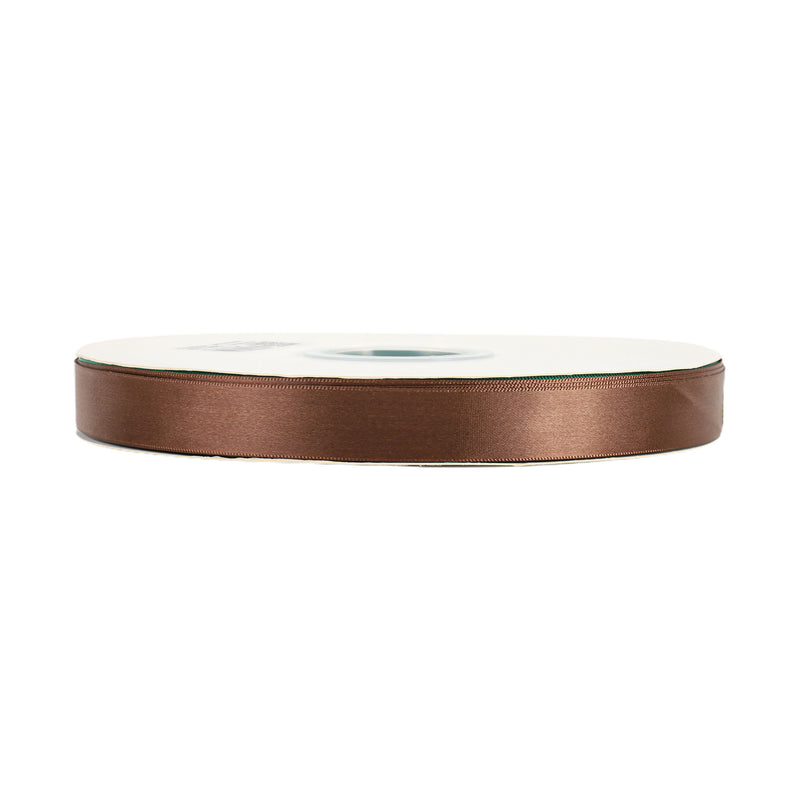 5/8" Single Face Satin Ribbon | Brown (850) | 100 Yard Roll