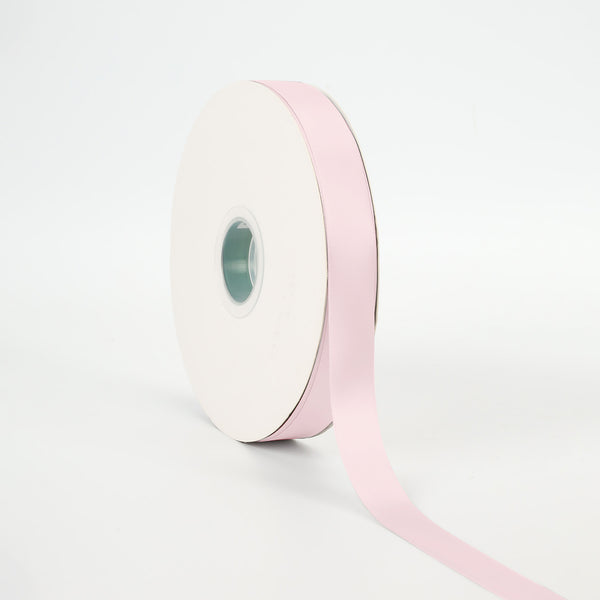 7/8" Single Face Satin Ribbon | Lt Pink (117) | 100 Yard Roll