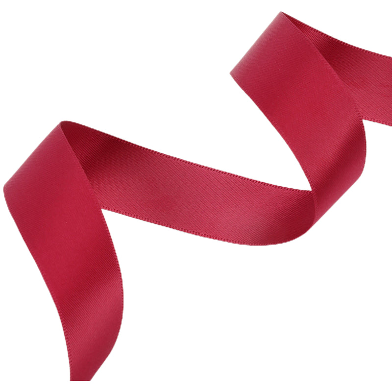 7/8" Single Face Satin Ribbon | Scarlet (260) | 100 Yard Roll