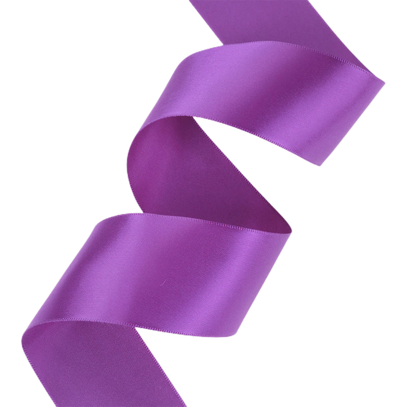 1 1/2" Single Face Satin Ribbon | Plum (285) | 50 Yard Roll