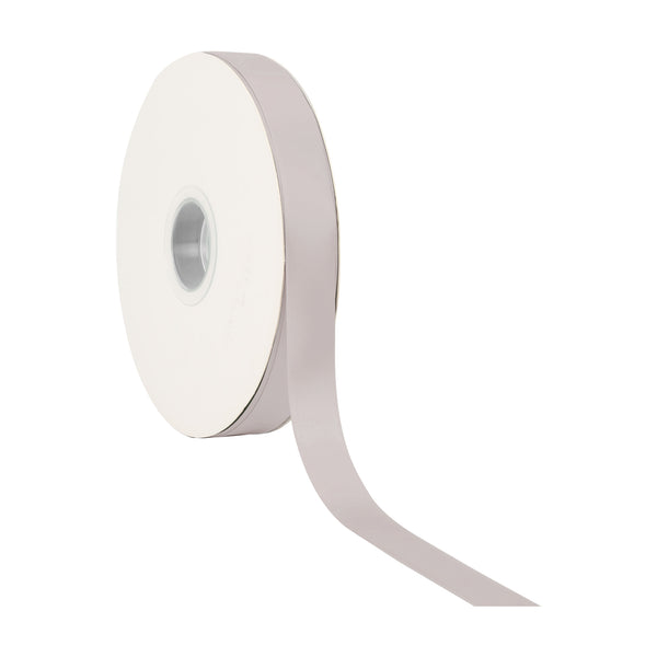 7/8" Single Face Satin Ribbon | Silver (012) |100 Yard Roll