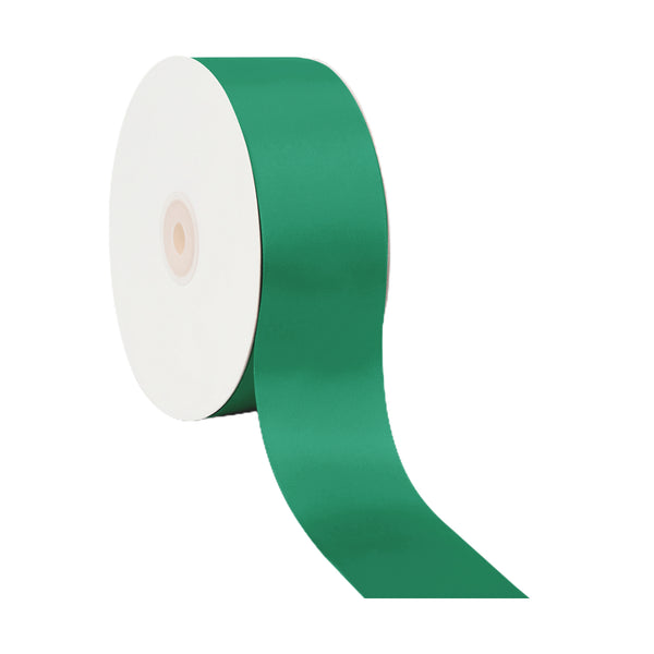 2 1/4" Double Face Satin Ribbon | Forest Green (587) | 50 Yard Roll