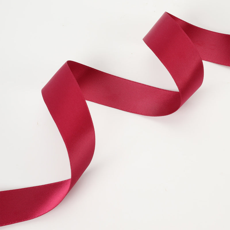 7/8" Double Face Satin Ribbon | Scarlet (260) | 100 Yard Roll