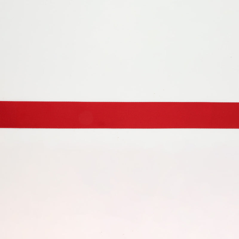 7/8" Double Face Satin Ribbon | Red (250) | 100 Yard Roll